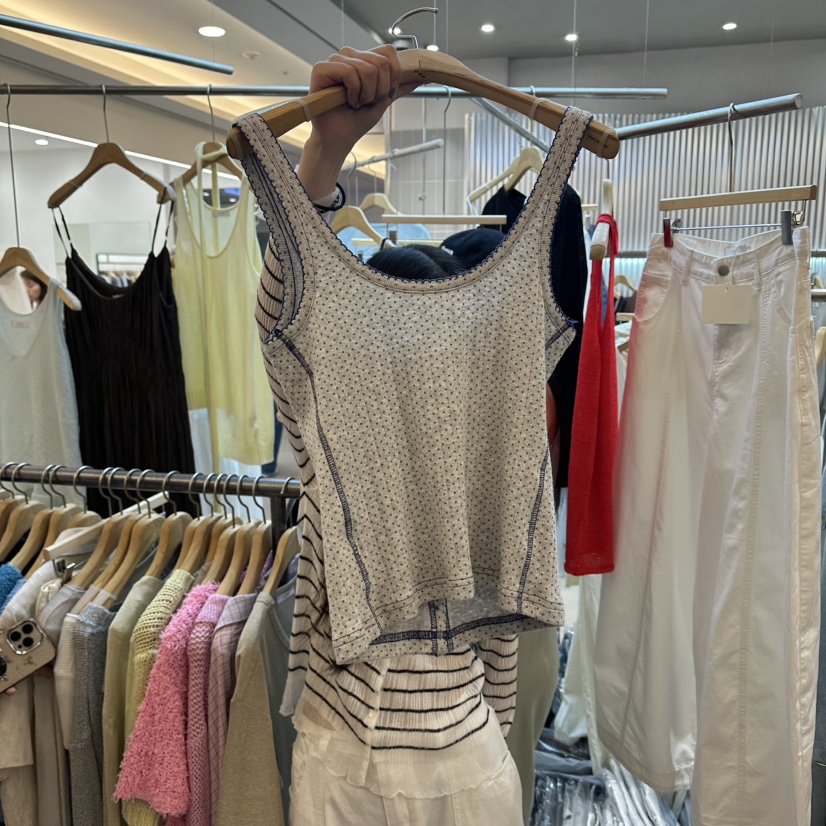 ALEGRE韓國東大門代購女裝新品26春夏26夏季休閑吊帶背心ALEGRE吊帶/背心