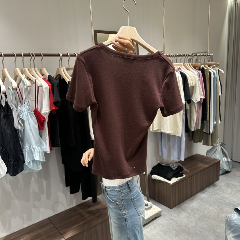 BABYTOUCH韓國直郵實拍女裝新品26春夏休閑職業人氣熱賣T恤BABYTOUCHT恤