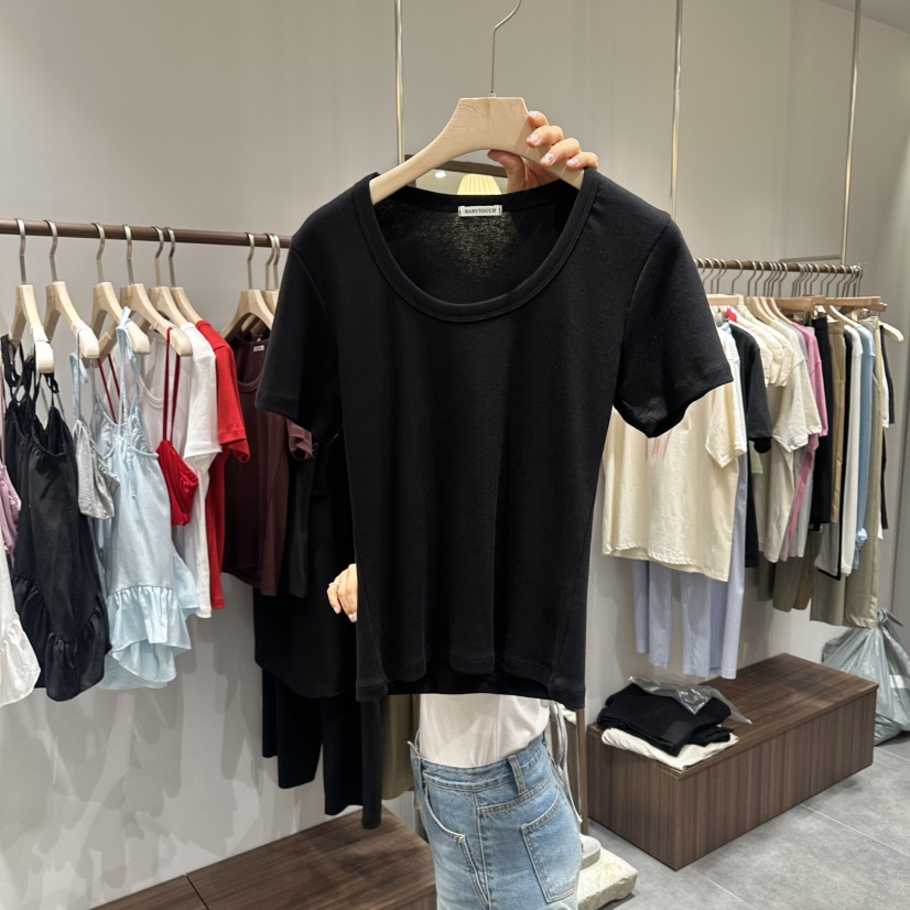BABYTOUCH韓國直郵實拍女裝新品26春夏休閑職業人氣熱賣T恤BABYTOUCHT恤圖色2