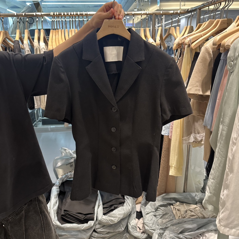 HONG.U韓國東大門代購女裝新品時尚26春夏休閑熱賣西裝西服HONG.U西裝/西服圖色2