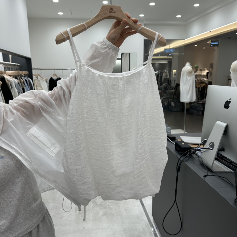 THE VALUE韓國東大門代購女裝新品推薦26夏季吊帶背心無袖THE VALUE吊帶/背心圖色1