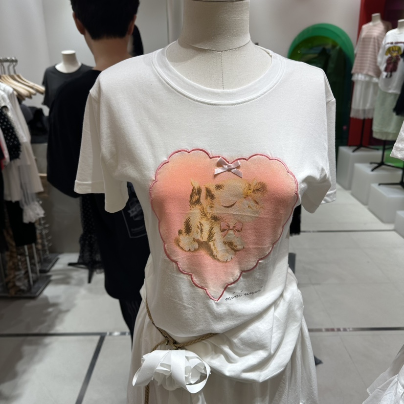 MINI UNNI韓國直郵實拍女士新款推薦26夏季人氣職業熱賣T恤MINI UNNIT恤圖色1