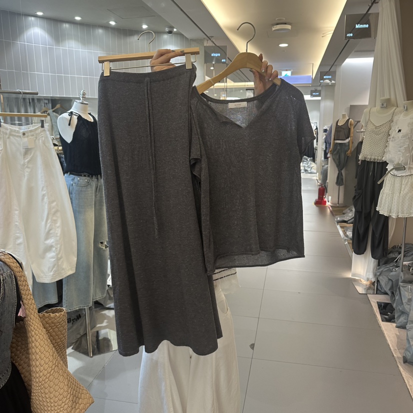 ALEGRE韓國直郵實拍女士新款時尚職業人氣熱賣休閑26夏季套裝ALEGRE套裝圖色4