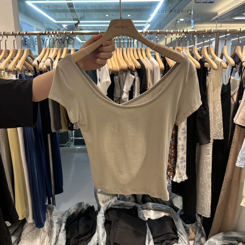 HONG.U韓國東大門直郵女士新品人氣時尚熱賣推薦職業T恤HONG.UT恤圖色2