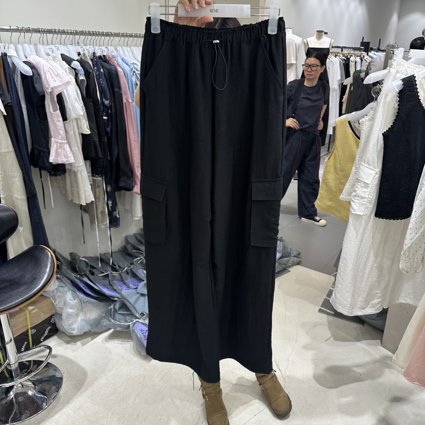 BENE韓國代購女裝新款職業熱賣人氣26夏季休閑時尚休閑褲BENE休閑褲圖色2黑色