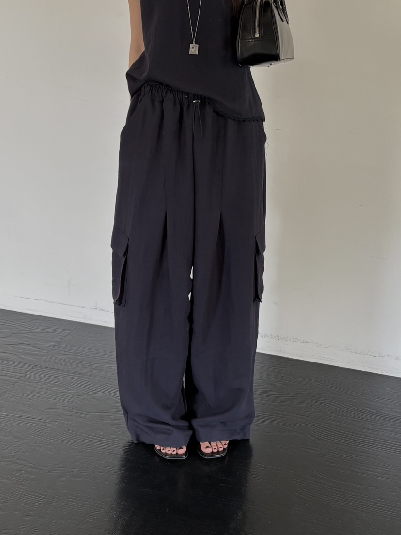 BENE韓國代購女裝新款職業熱賣人氣26夏季休閑時尚休閑褲BENE休閑褲圖色4深藍色