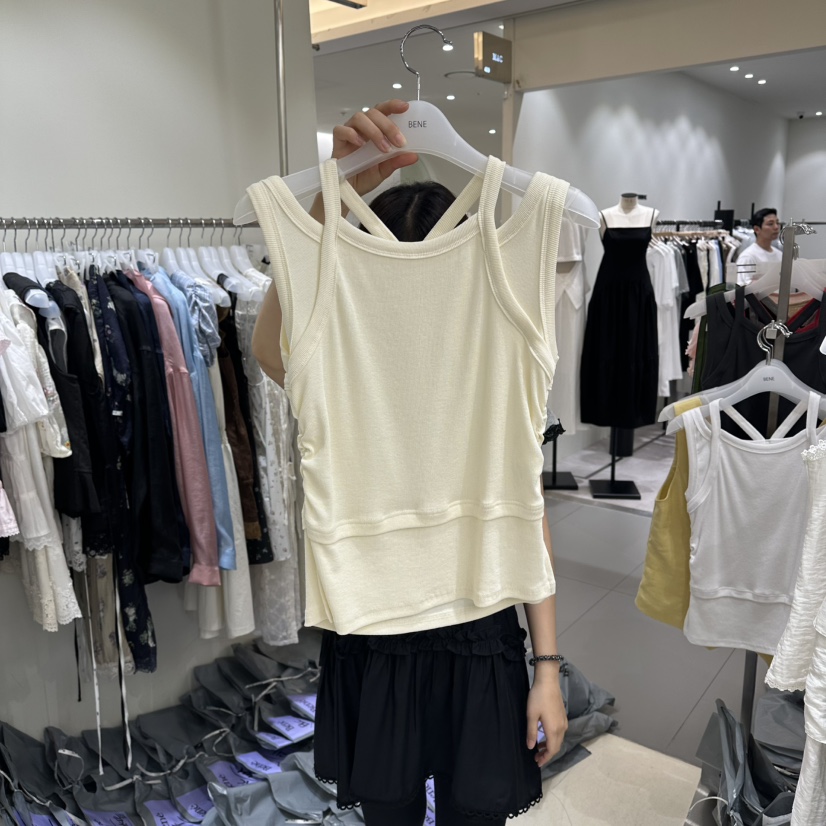 BENE韓國代購女裝新品26夏季26春夏時尚人氣職業吊帶背心BENE吊帶/背心圖色2