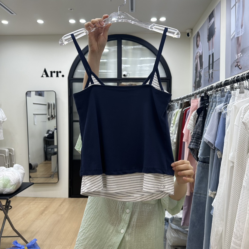 ARR韓國直郵實拍女裝新品熱賣人氣休閑時尚推薦26夏季吊帶背心ARR吊帶/背心