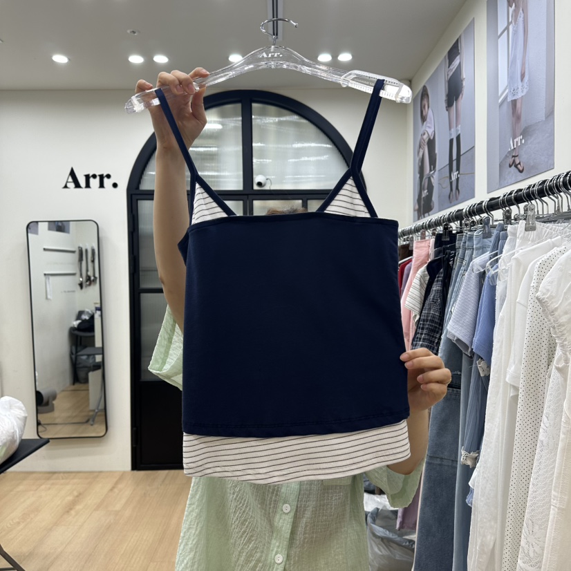 ARR韓國直郵實拍女裝新品熱賣人氣休閑時尚推薦26夏季吊帶背心ARR吊帶/背心圖色2
