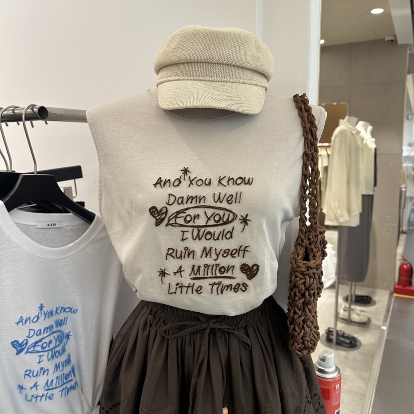 A.CES韓國直郵女裝新品職業休閑推薦人氣時尚熱賣吊帶背心A.CES吊帶/背心圖色2