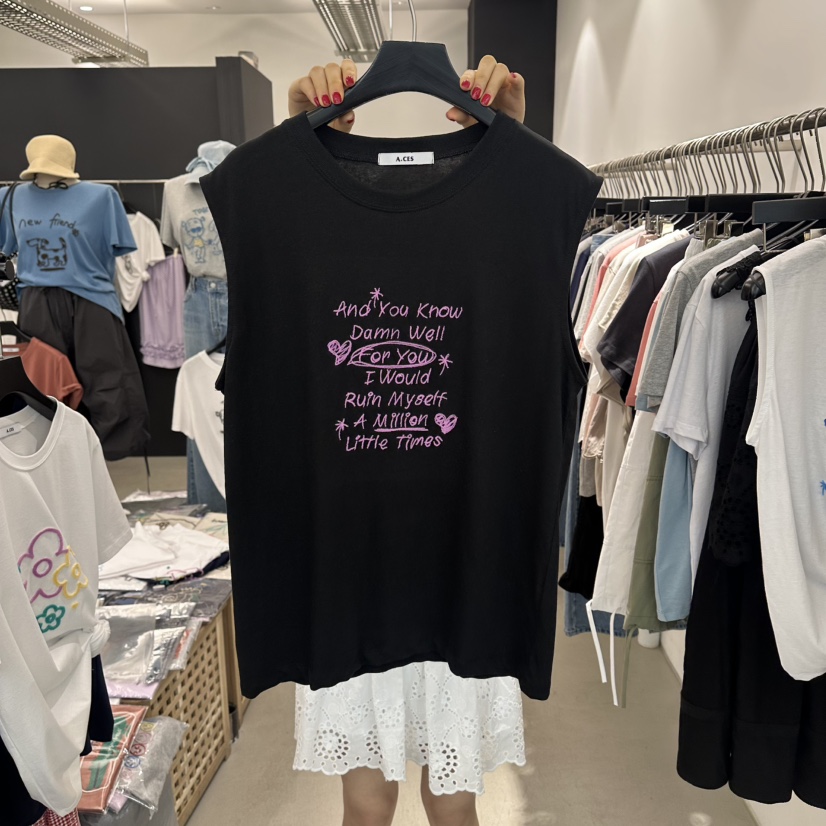 A.CES韓國直郵女裝新品職業休閑推薦人氣時尚熱賣吊帶背心A.CES吊帶/背心圖色4