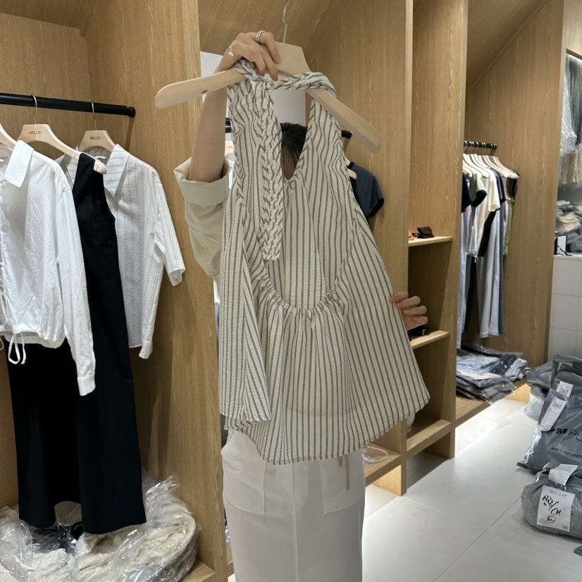 MILLIF韓國東大門直郵女裝新品休閑職業人氣吊帶背心露背MILLIF吊帶/背心