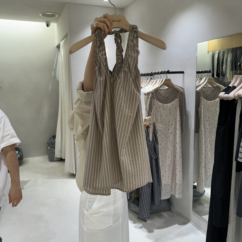 MILLIF韓國東大門直郵女裝新品休閑職業人氣吊帶背心露背MILLIF吊帶/背心圖色2