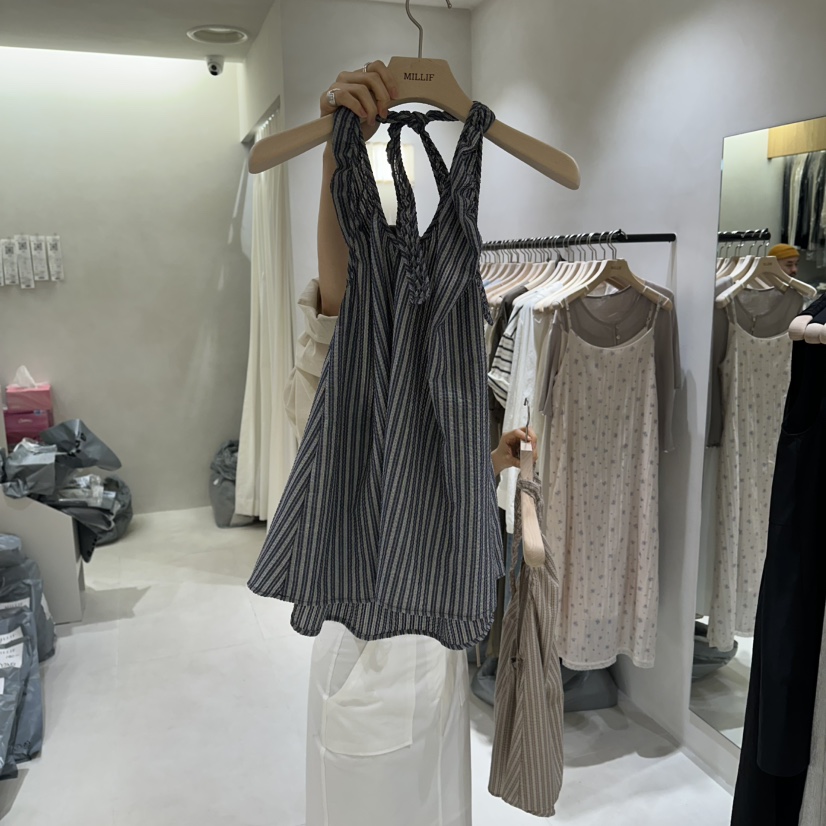 MILLIF韓國東大門直郵女裝新品休閑職業人氣吊帶背心露背MILLIF吊帶/背心圖色3