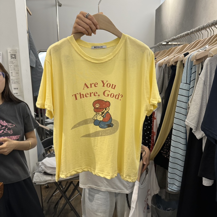MOSAIC韓國東大門代購女裝新品推薦熱賣職業時尚休閑人氣T恤MOSAICT恤圖色2