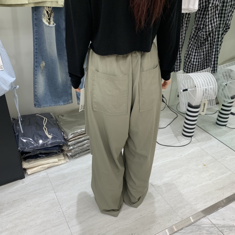 POWDER韓國直郵女士新品26夏季人氣休閑時尚26春夏休閑褲POWDER休閑褲