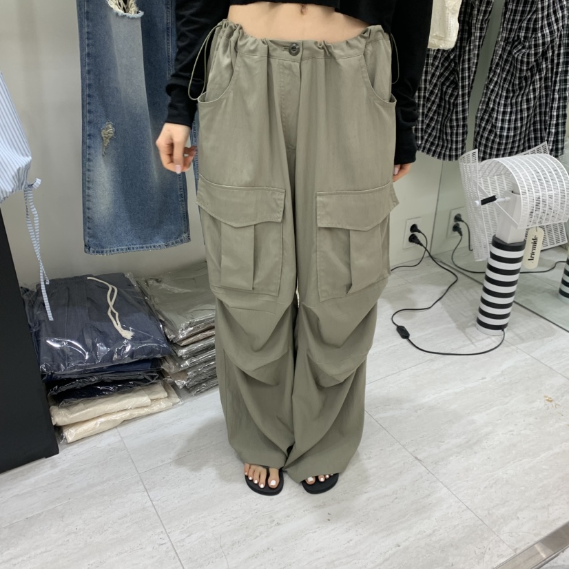 POWDER韓國直郵女士新品26夏季人氣休閑時尚26春夏休閑褲POWDER休閑褲圖色1