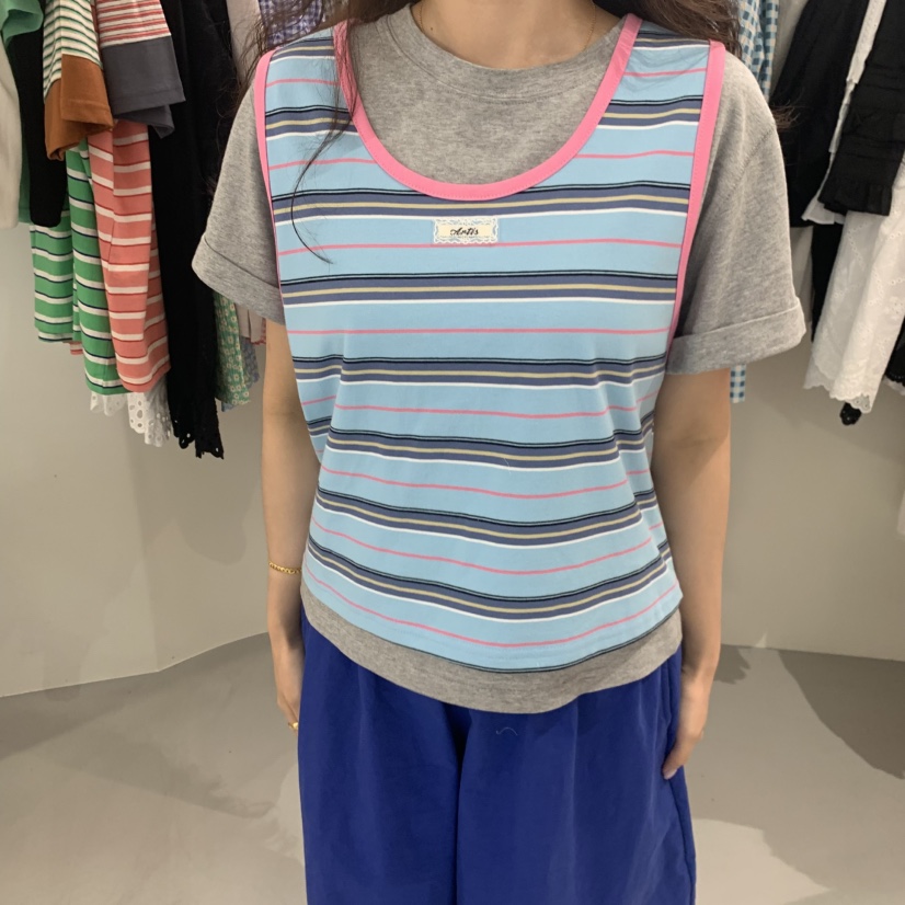 VENTI韓國直郵實拍女士新款時尚26春夏吊帶背心不含內搭無袖VENTI吊帶/背心圖色2
