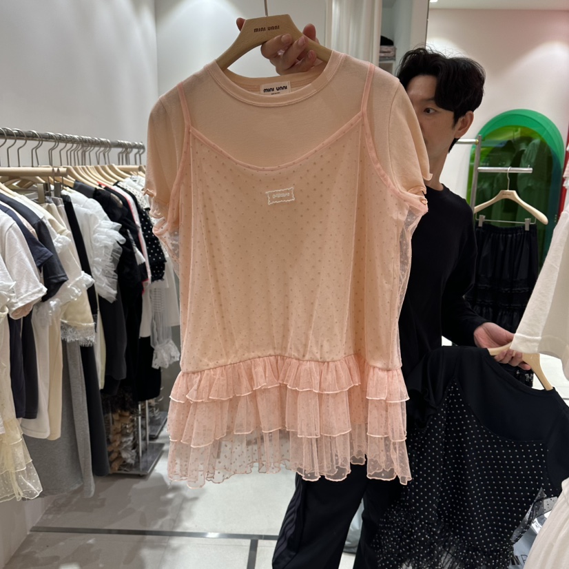 MINI UNNI韓國東大門代購女裝新款職業推薦26春夏襯衫蕾絲衫MINI UNNI襯衫/蕾絲衫圖色2
