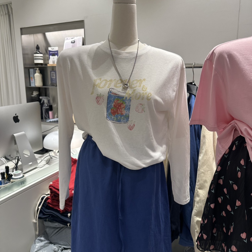 COMBO韓國東大門直郵女裝新款26夏季人氣26春夏時尚長袖T恤COM_BO長袖T恤圖色2