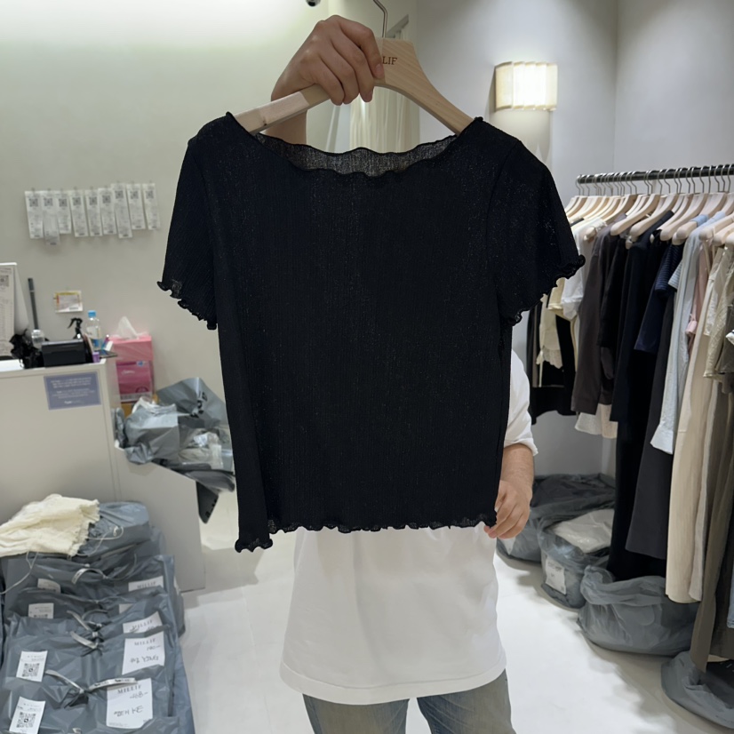 MILLIF韓國東大門直郵女裝新品職業休閑26夏季26春夏熱賣T恤MILLIFT恤圖色3