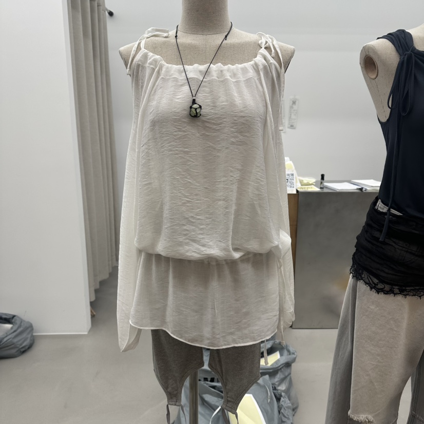 ENHANCE韓國直郵女士新品時尚人氣26春夏職業吊帶背心絲帶ENHANCE/HOPESMORE吊帶/背心圖色1