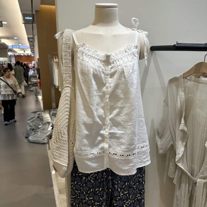 WINSOME韓國東大門直郵女裝新品休閑26春夏人氣吊帶背心無袖WINSOME吊帶/背心圖色1