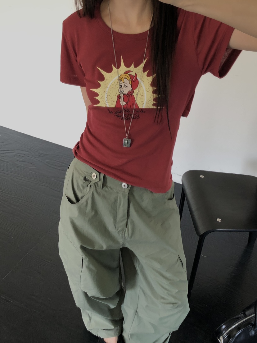 BENE韓國直郵女士新款推薦26夏季人氣休閑26春夏熱賣時尚T恤BENET恤圖色5