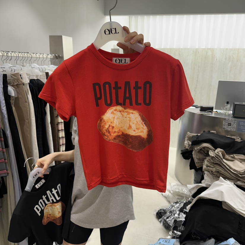EYEL韓國東大門代購女裝新品熱賣26夏季26春夏休閑推薦T恤EYELT恤圖色3