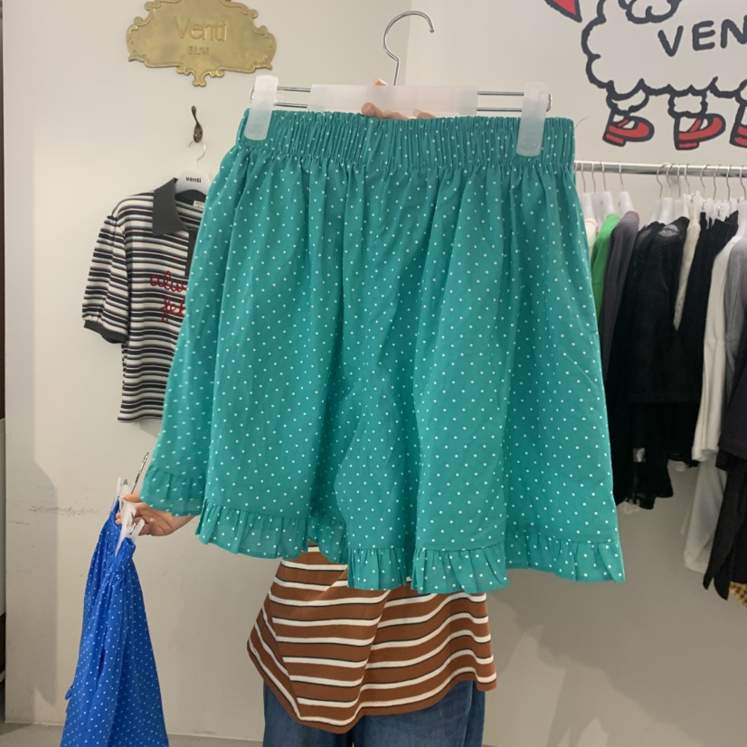 VENTI韓國直郵女裝新品26春夏休閑熱賣人氣時尚短褲荷葉邊VENTI短褲
