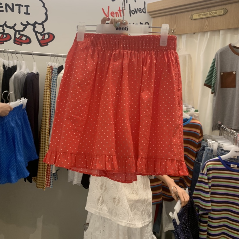 VENTI韓國直郵女裝新品26春夏休閑熱賣人氣時尚短褲荷葉邊VENTI短褲圖色3