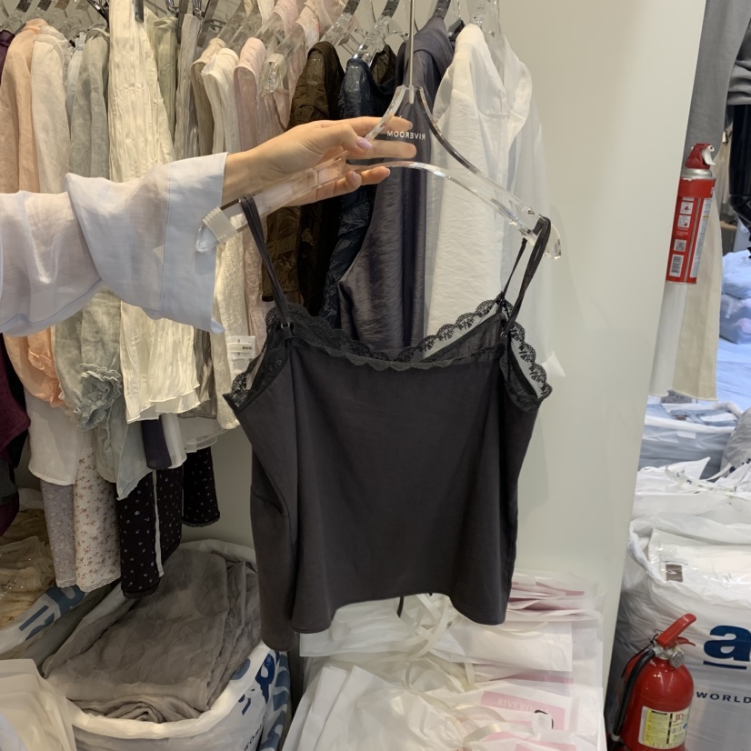 RIVEROOM韓國代購女士新品推薦時尚職業26春夏26夏季吊帶背心RIVEROOM吊帶/背心