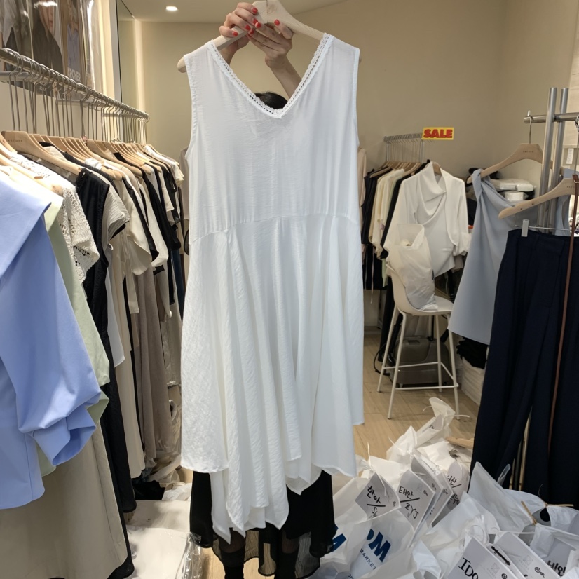 ARCHER韓國東大門代購女裝新款26春夏休閑26夏季連衣裙蕾絲ARCHER連衣裙