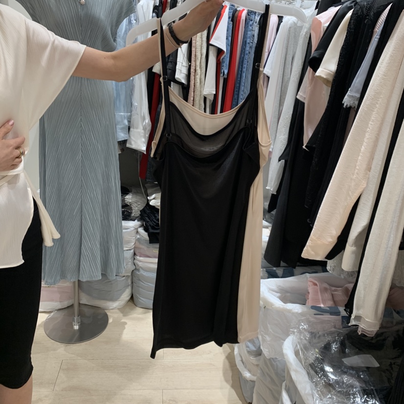 LOVE SOME韓國代購女士新品26春夏時尚吊帶背心吊帶裙無袖LOVE SOME吊帶/背心