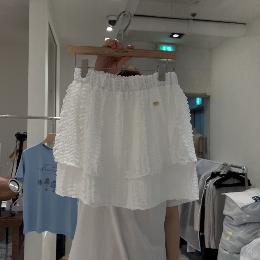 THE CAMEL韓國東大門代購女士新款26春夏短裙the came_l 家短裙圖色2
