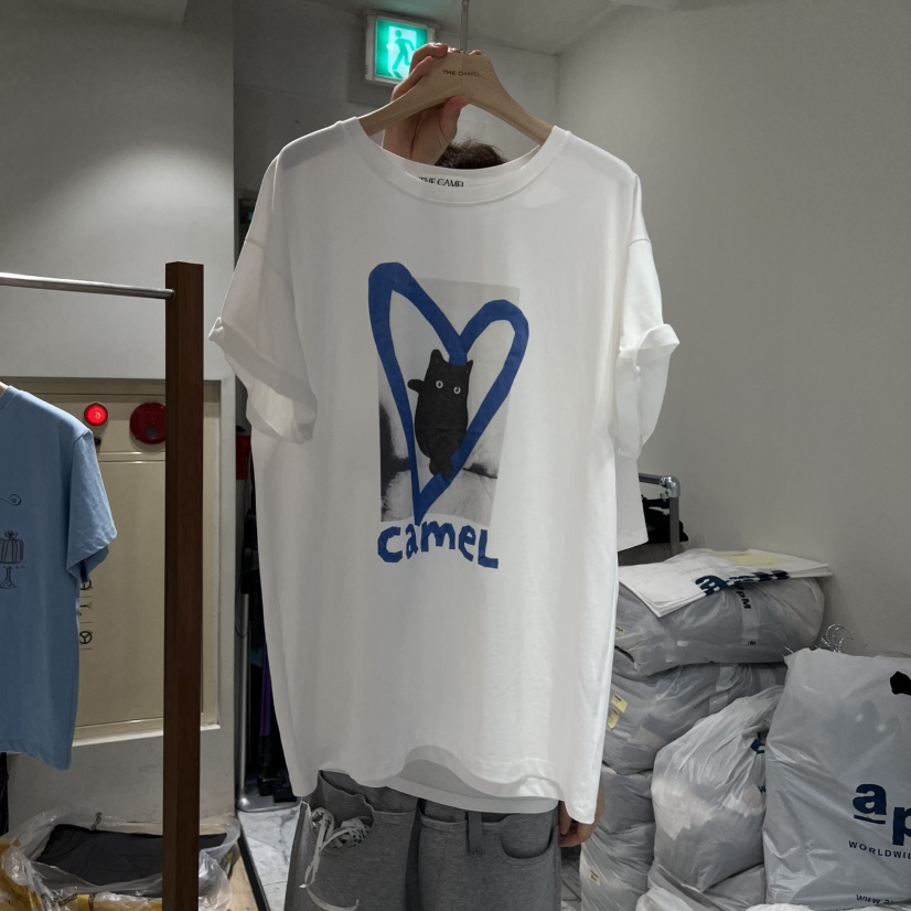 THE CAMEL韓國直郵實拍女裝新款熱賣T恤the came_l 家T恤圖色1