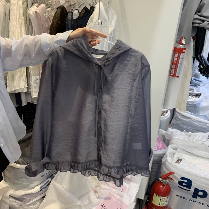 RIVEROOM韓國東大門直郵女士新品推薦襯衫蕾絲衫不含內搭RIVEROOM襯衫/蕾絲衫圖色2
