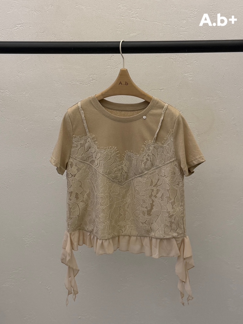 AUTUMN BEIGE PLUS韓國直郵實拍女裝新品職業T恤假兩件A.b/AUTUMN BEIGET恤圖色1