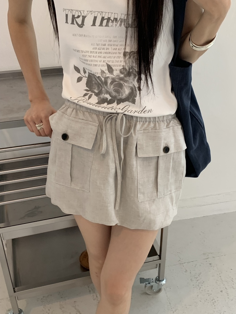 RIVER RAIN韓國直郵女士新品時尚休閑26夏季熱賣人氣短裙RIVER RAIN短裙