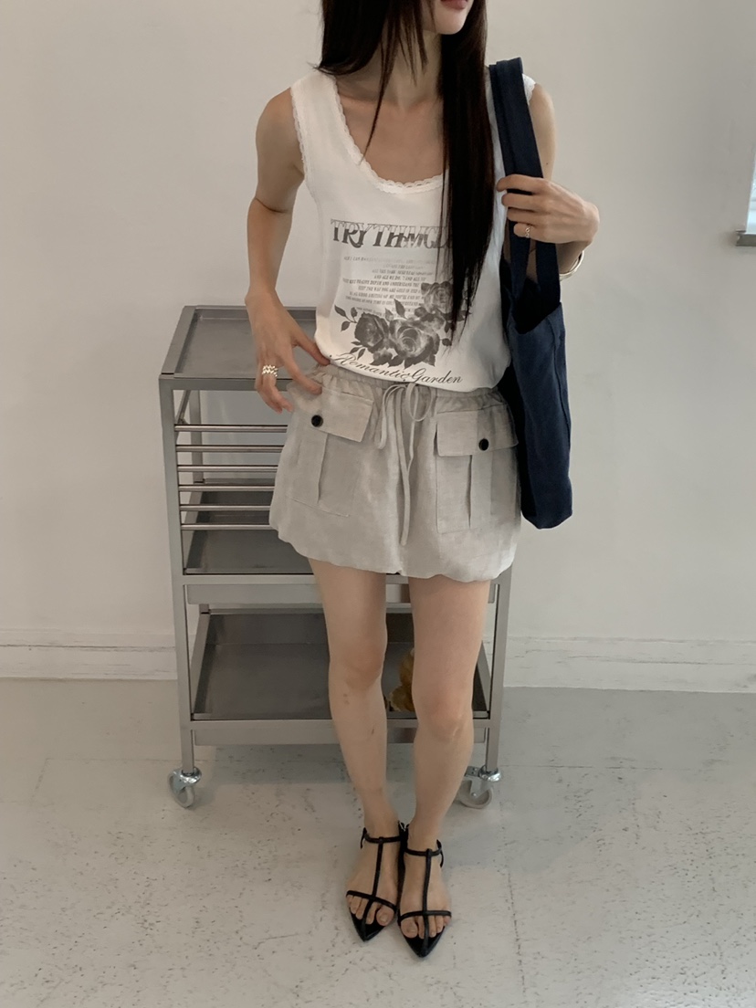 RIVER RAIN韓國直郵女士新品時尚休閑26夏季熱賣人氣短裙RIVER RAIN短裙