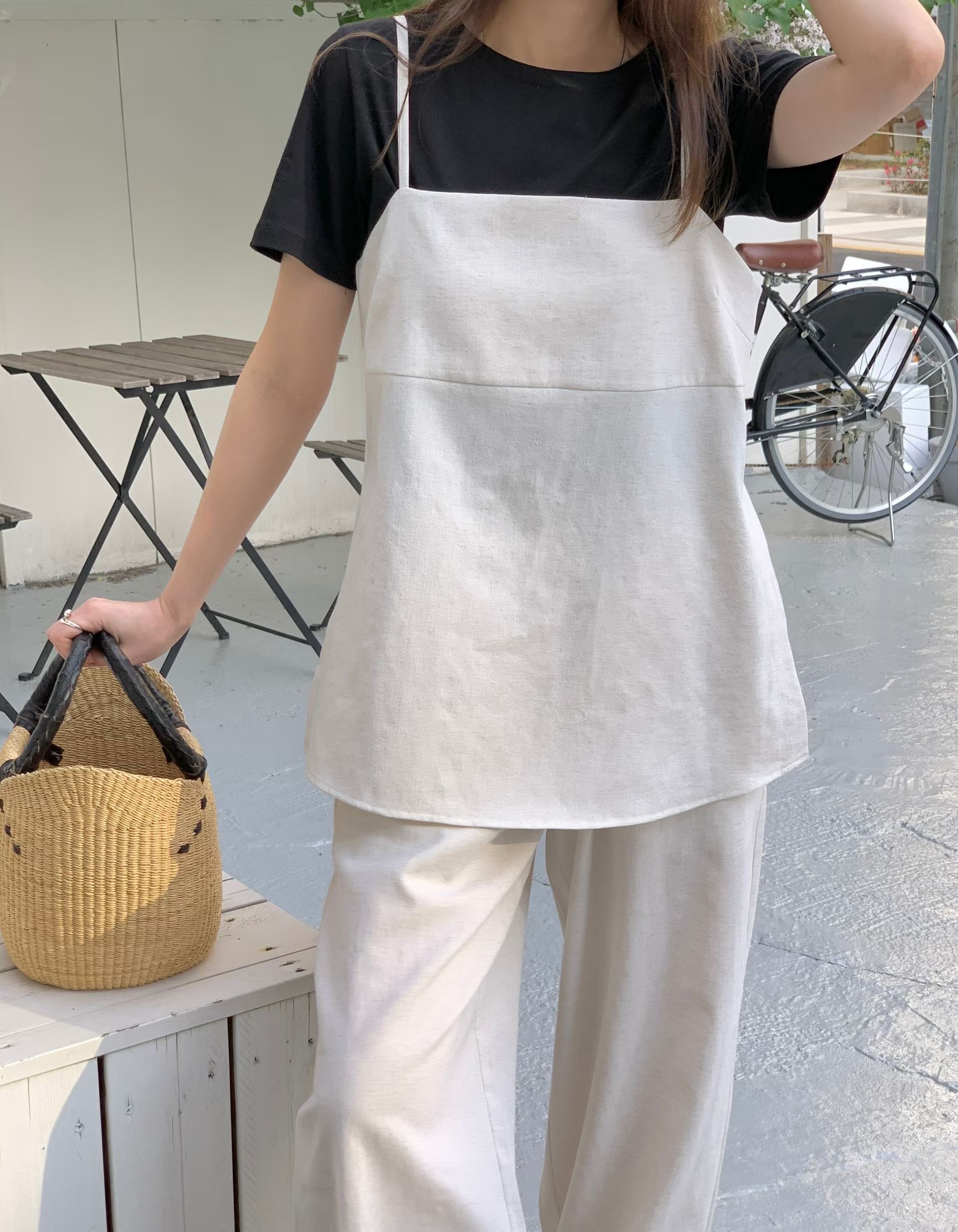HACKER韓國直郵實拍女士新品26春夏推薦人氣休閑吊帶背心HACKER吊帶/背心