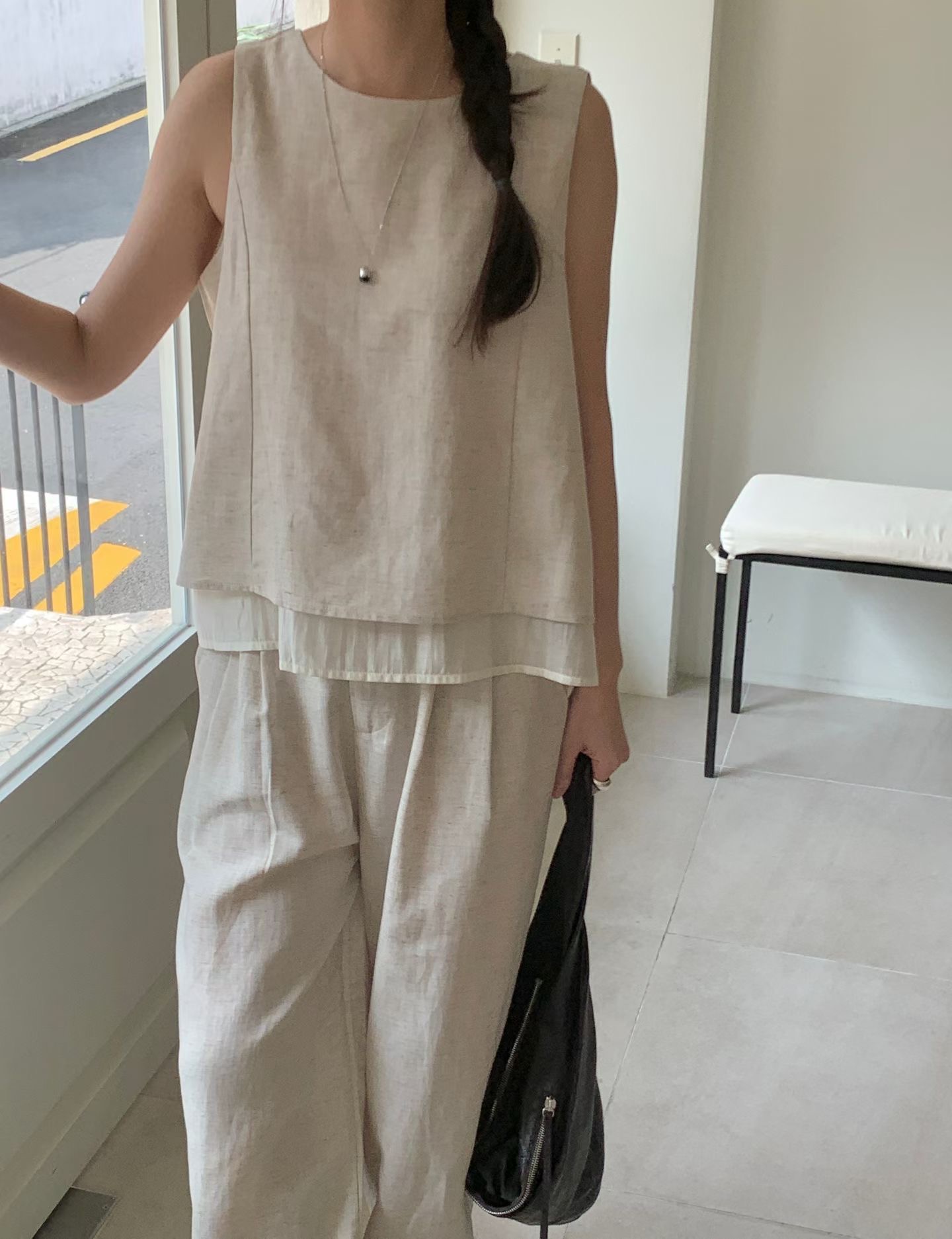 HACKER東大門實拍韓國女裝新品26春夏職業人氣熱賣吊帶背心HACKER吊帶/背心
