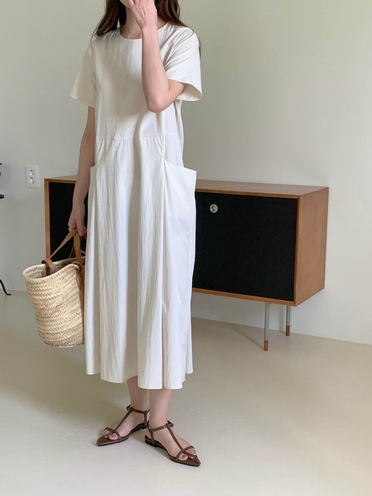 HACKER韓國直郵實拍女士新品26春夏推薦時尚職業熱賣連衣裙HACKER連衣裙圖色1