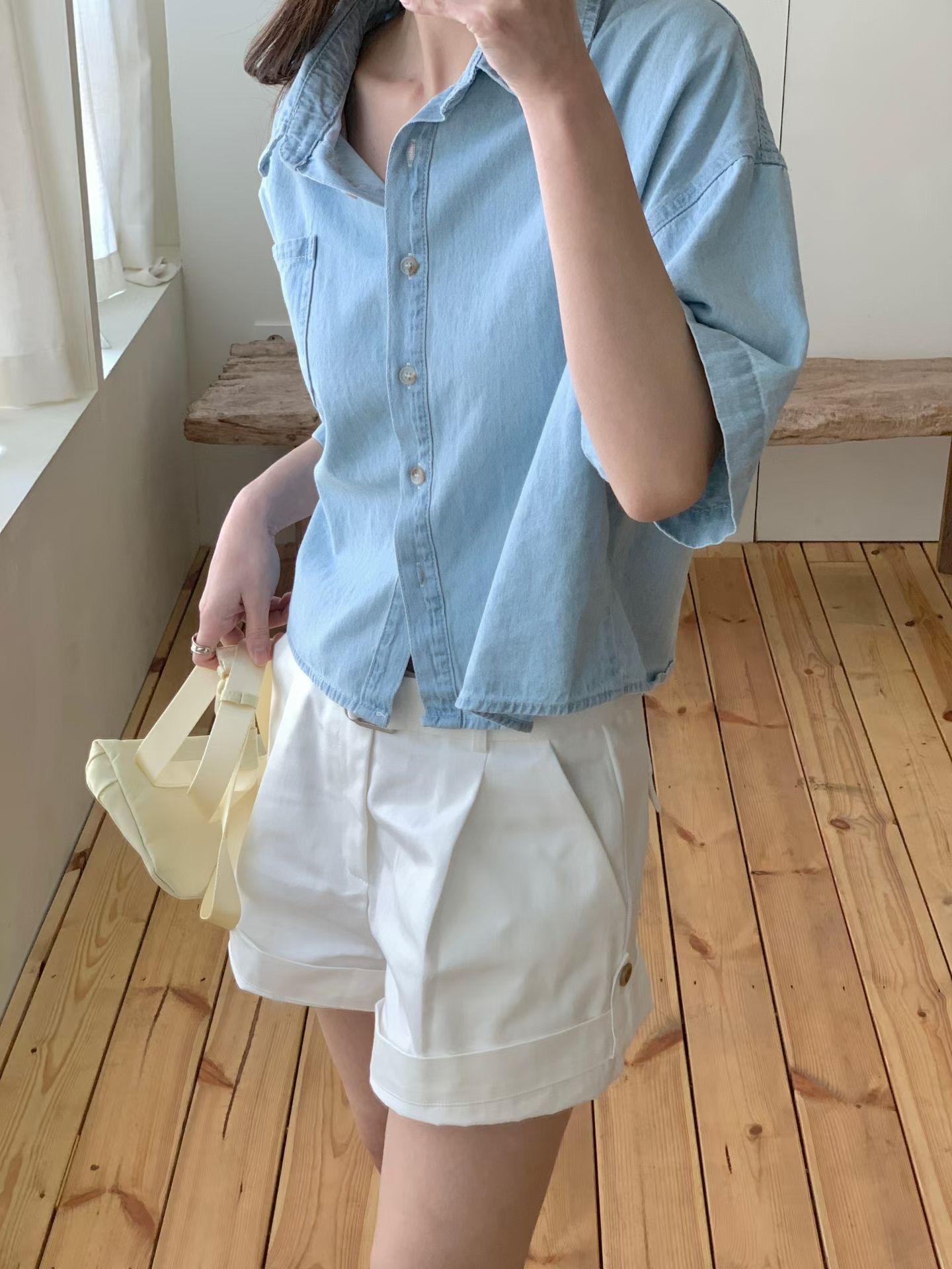 HACKER韓國直郵實拍女士新款職業26春夏休閑26夏季襯衫蕾絲衫HACKER襯衫/蕾絲衫