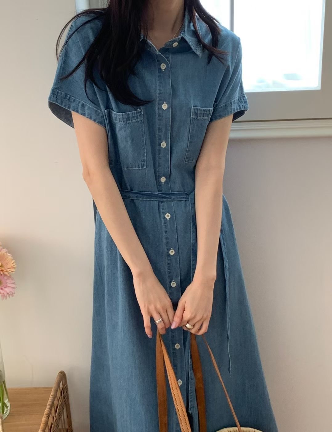 HACKER韓國代購女裝新品推薦熱賣人氣時尚26春夏職業連衣裙HACKER連衣裙