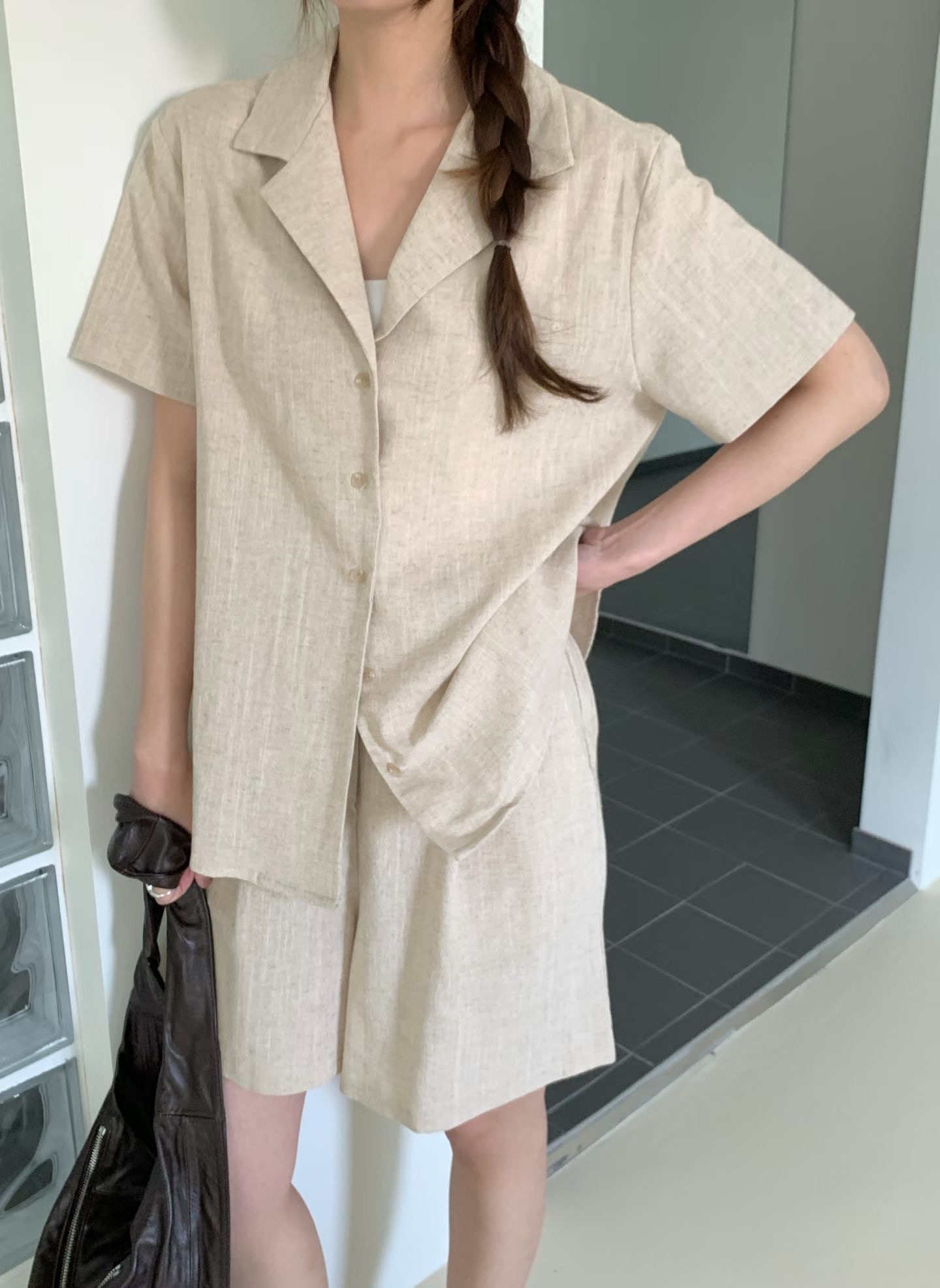 HACKER東大門實拍韓國女裝新款職業時尚人氣26春夏襯衫蕾絲衫HACKER襯衫/蕾絲衫圖色1
