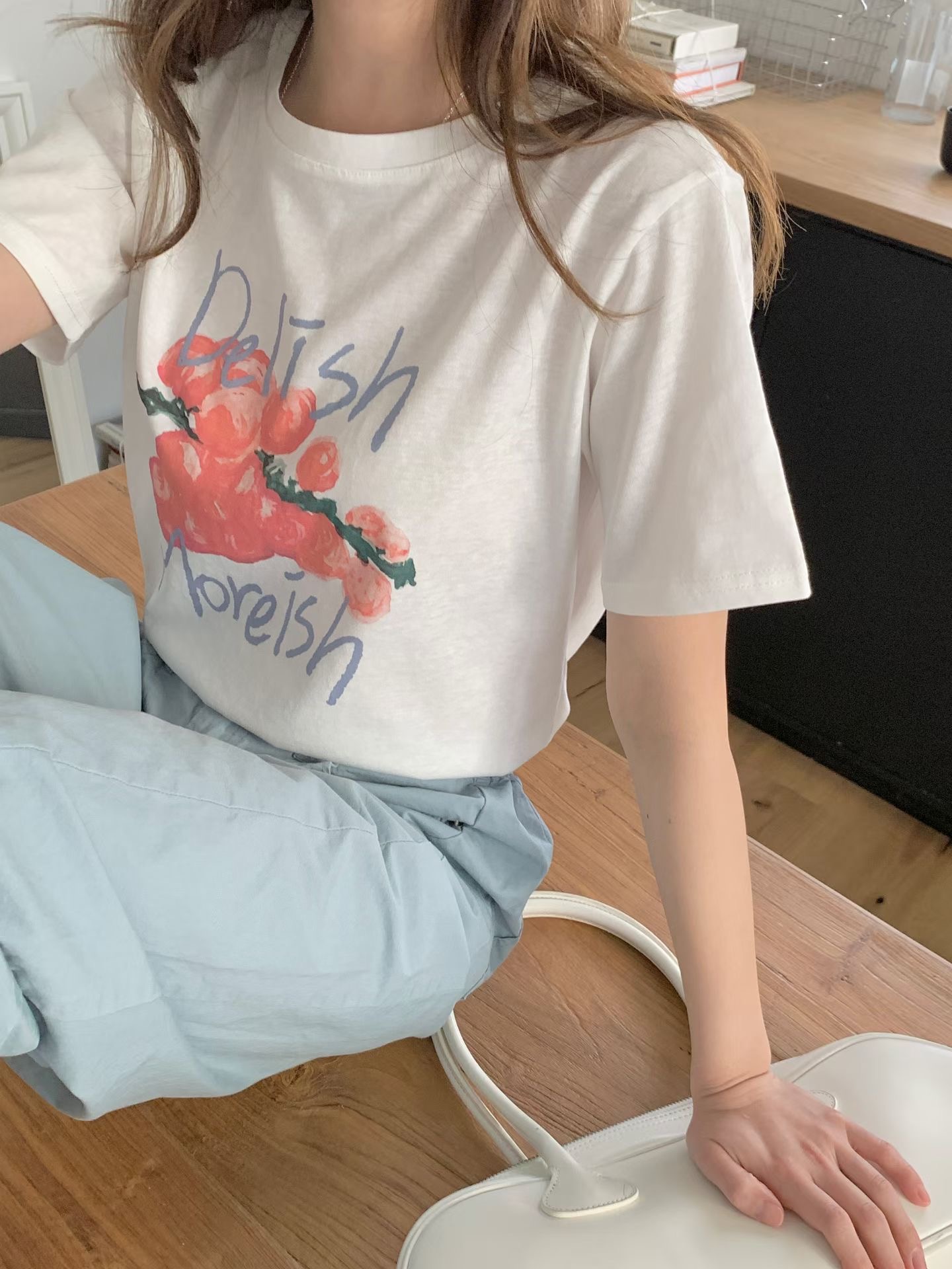 HACKER韓國直郵女士新款人氣26夏季26春夏職業熱賣推薦T恤HACKERT恤