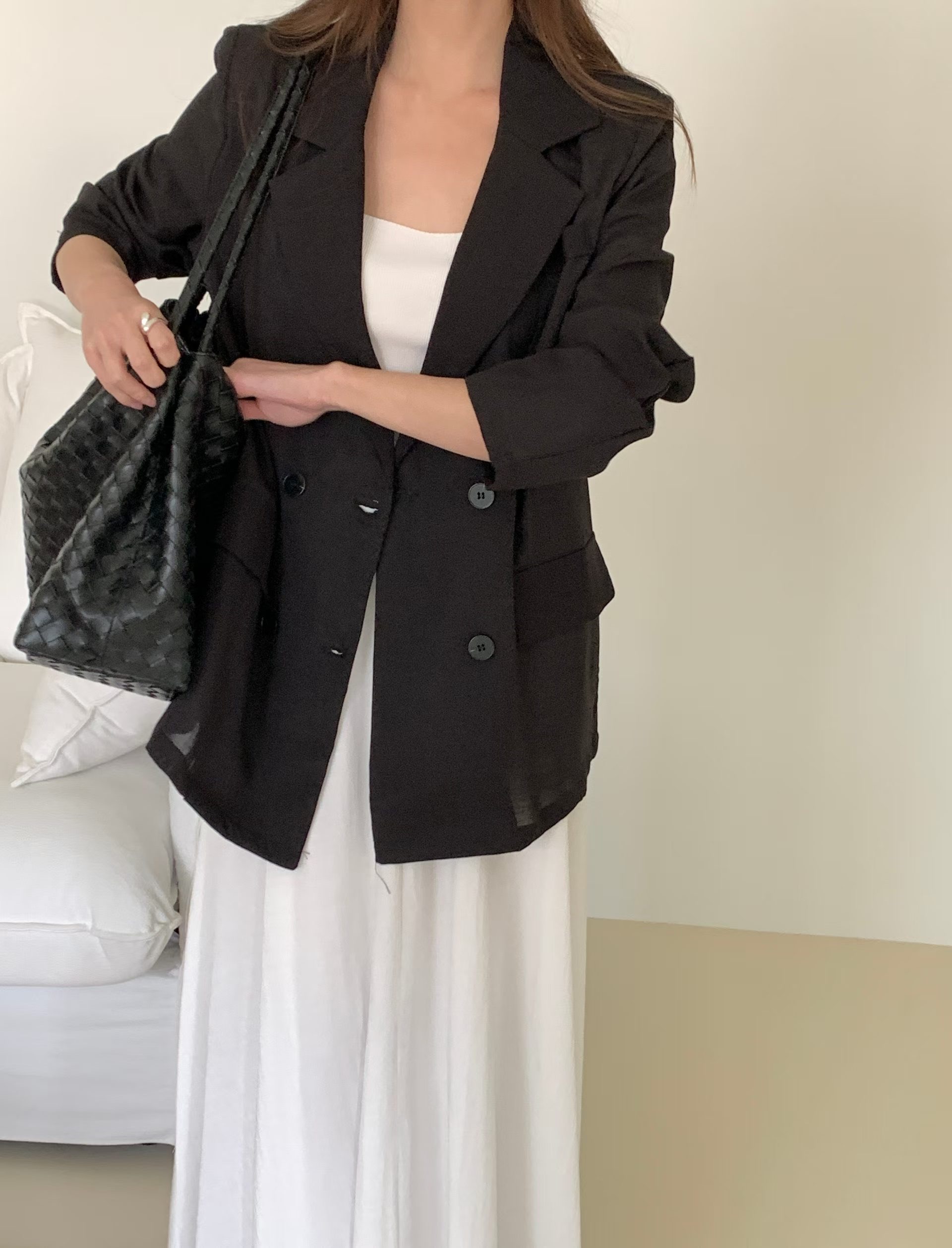 HACKER韓國代購女士新款職業26夏季推薦西裝西服不含內搭HACKER西裝/西服圖色3