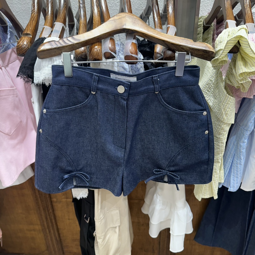 2TWO MOON韓國直郵女士新品26春夏人氣職業26夏季短褲絲帶2TWO MOON短褲圖色2