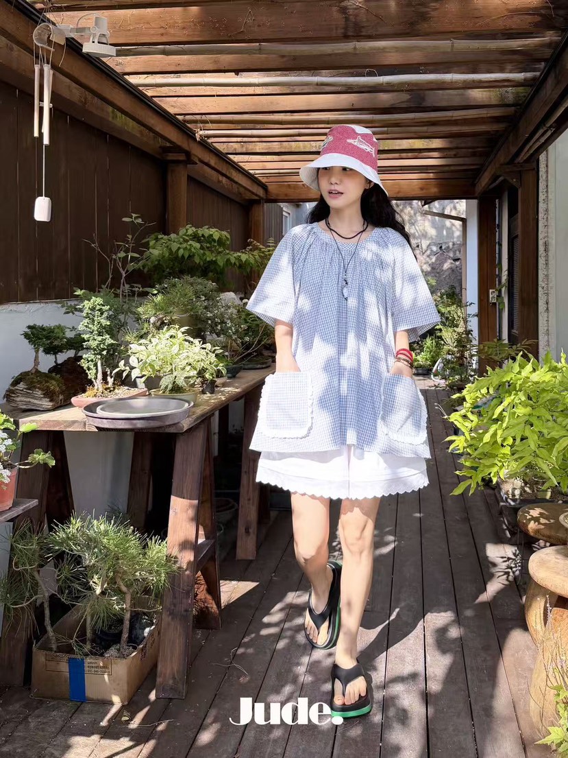 HEYJUDE韓國直郵女裝新品26夏季人氣26春夏時尚連衣裙褶皺HEYJUDE連衣裙